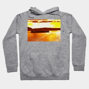 Ferry Boat Gouache Hoodie